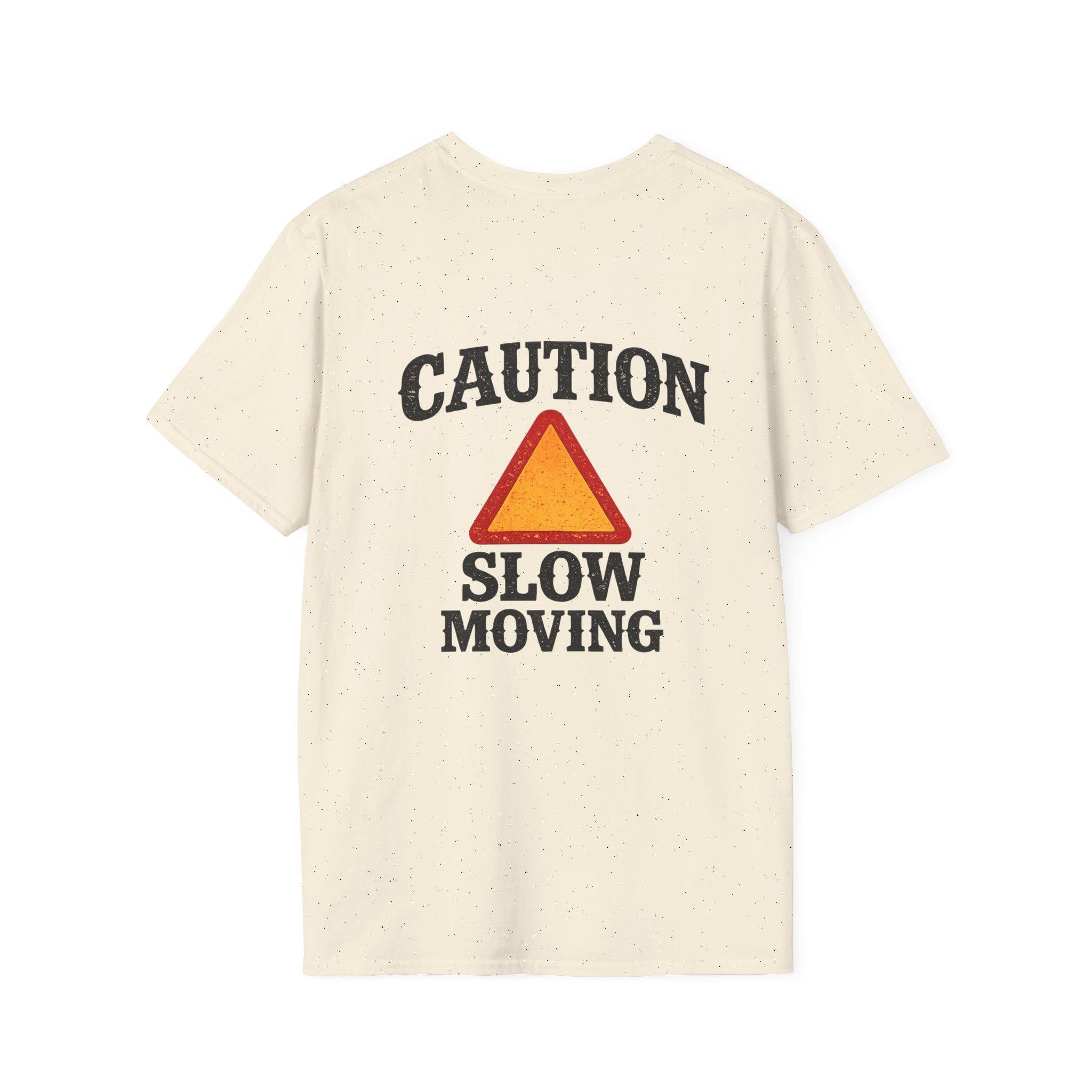 Caution Slow Moving T-Shirt | Warning Triangle Graphic Tee