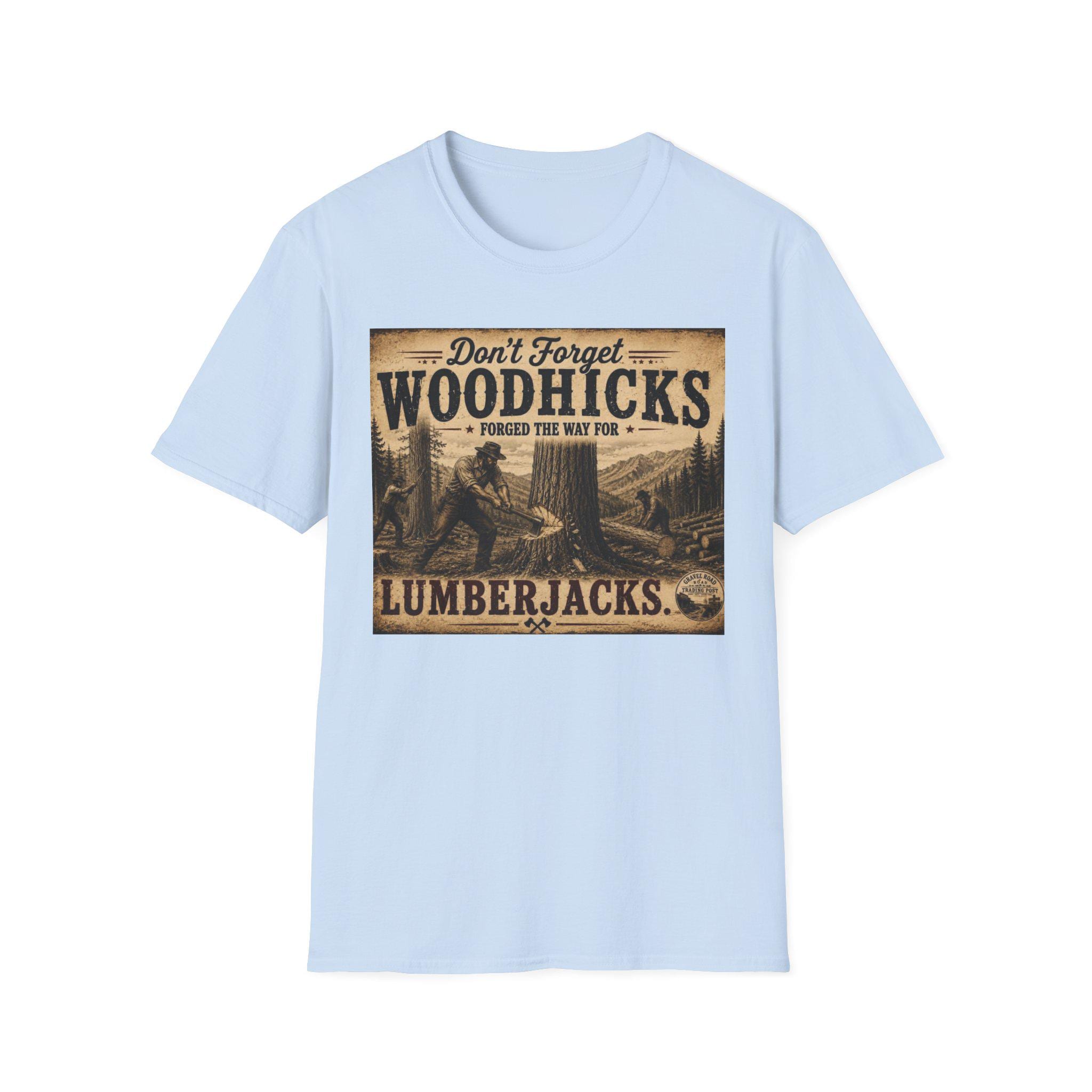 Woodhicks, Lumberjack T-Shirt | Vintage Logging Design