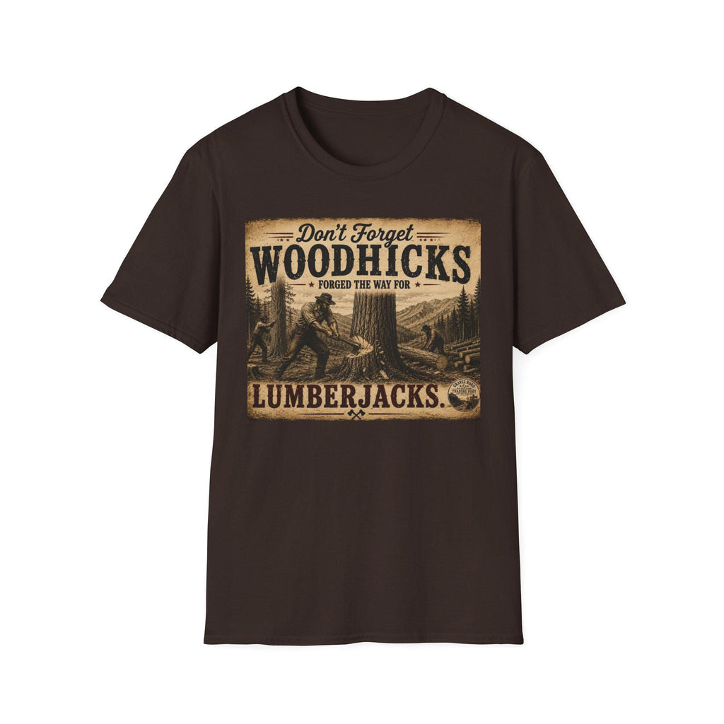 Woodhicks, Lumberjack T-Shirt | Vintage Logging Design