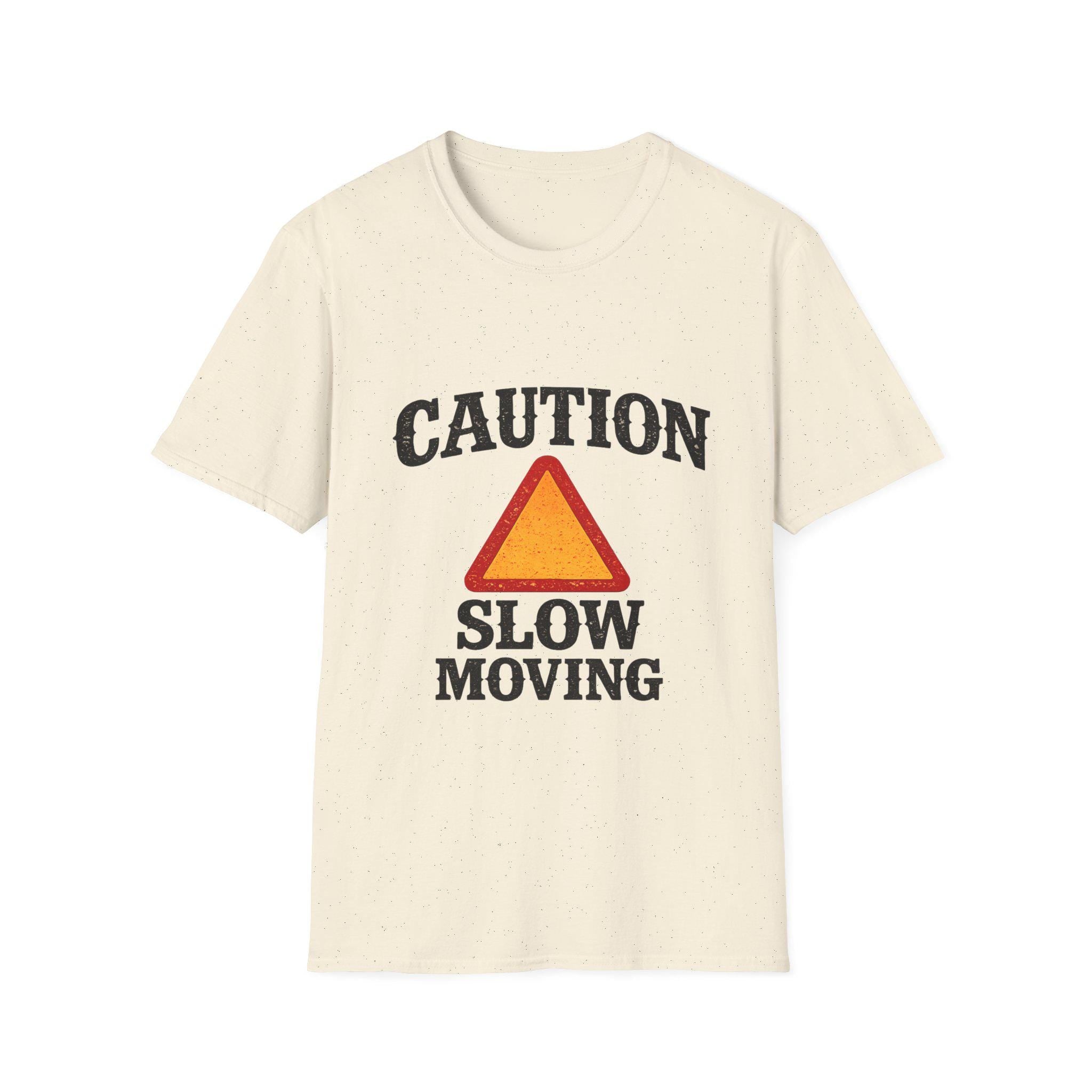 Caution Slow Moving T-Shirt | Warning Triangle Graphic Tee