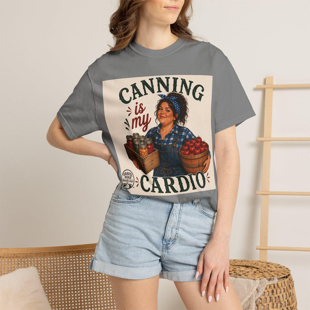 Canning Is My Cardio T-shirt | Vintage Canning Kitchen Preserving Design