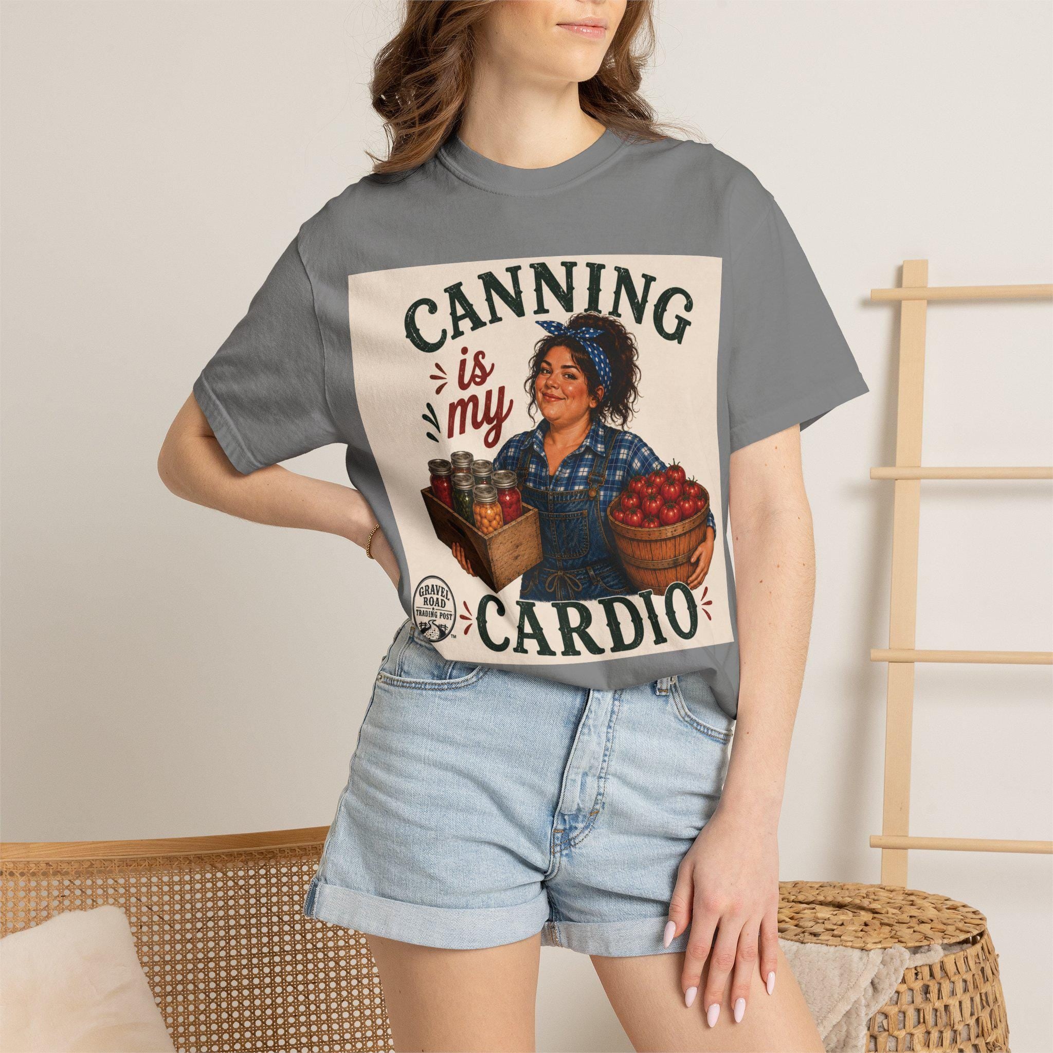 Canning Is My Cardio T-shirt | Vintage Canning Kitchen Preserving Design
