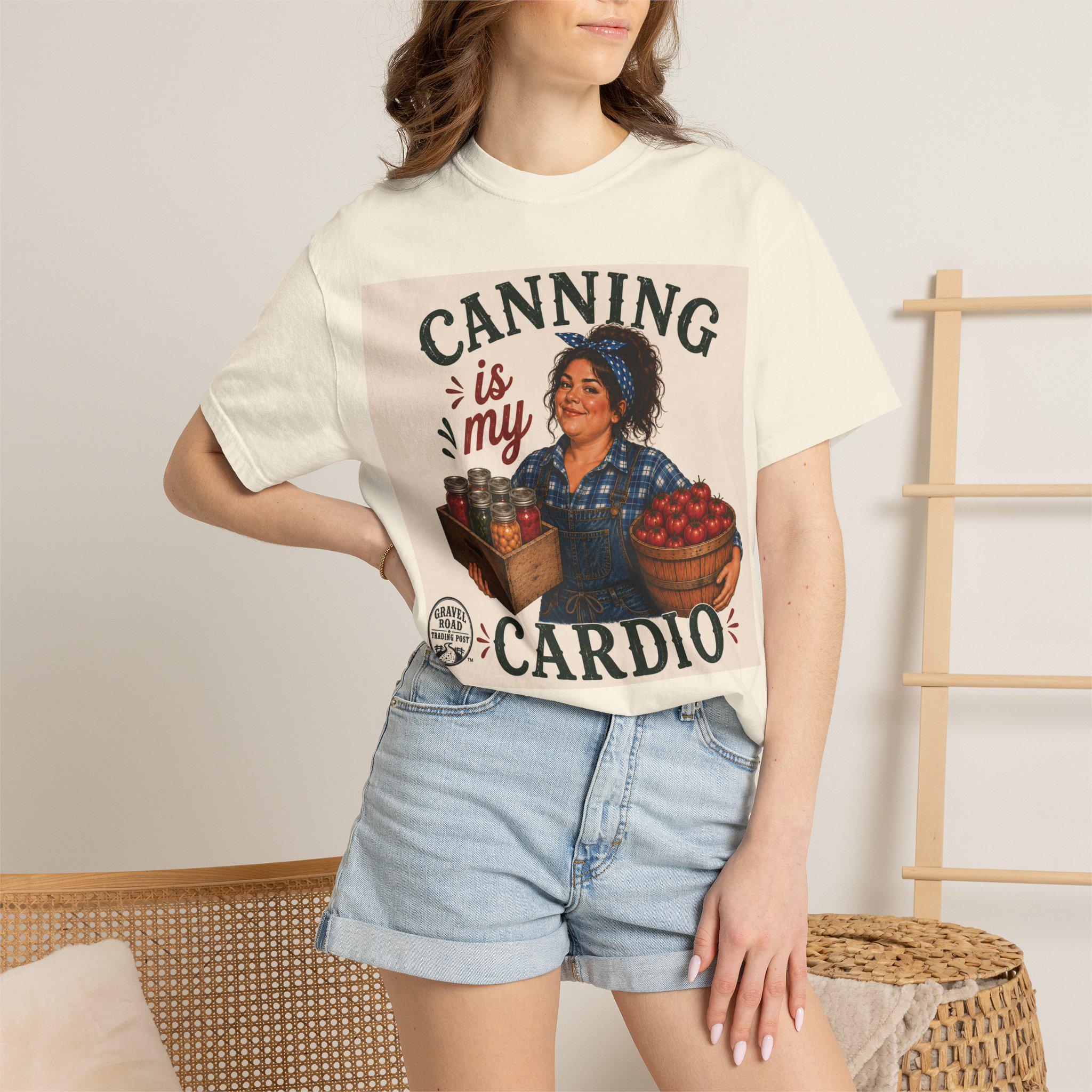 Canning Is My Cardio T-shirt | Vintage Canning Kitchen Preserving Design