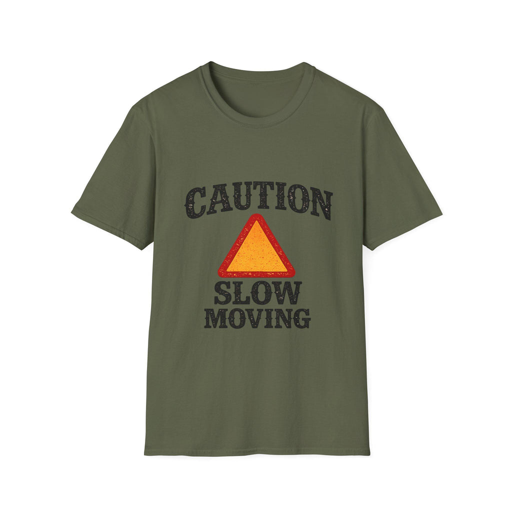 Caution Slow Moving T-Shirt | Warning Triangle Graphic Tee