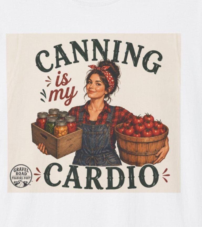 Canning Is My Cardio T-Shirt | Canning Mom Farmer Market Shirt
