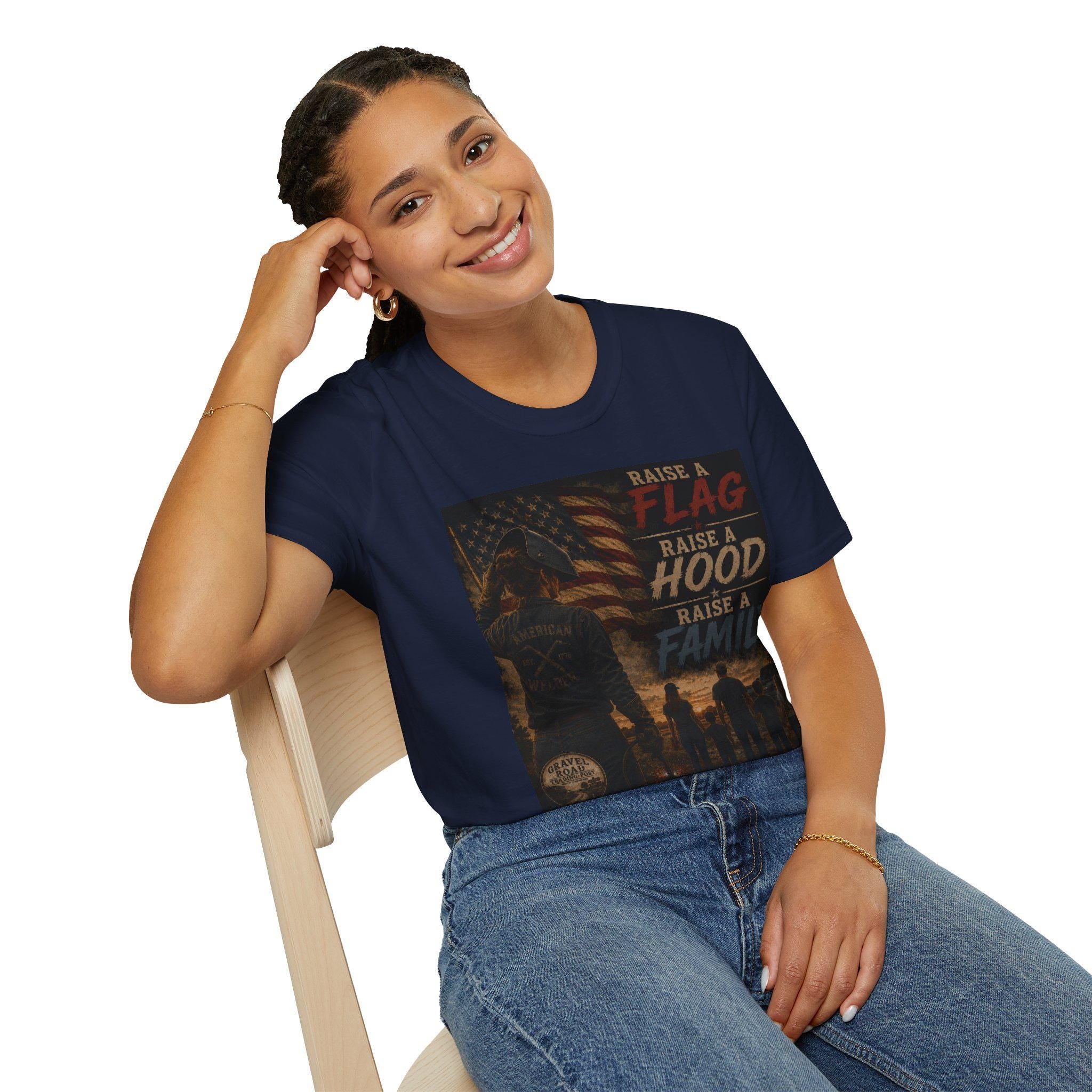 For Her,  USA Flag, Welder, Patriotic  | American Flag Design
