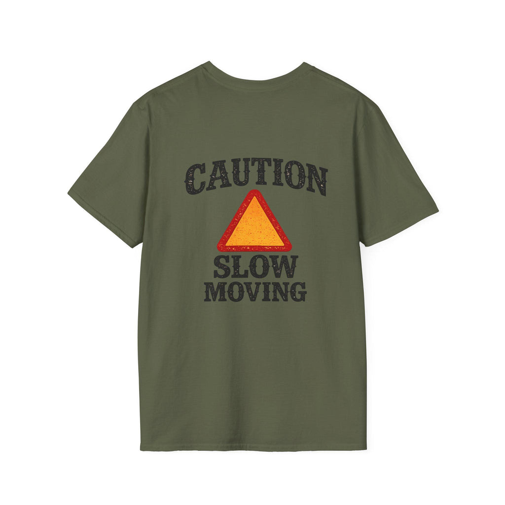 Caution Slow Moving T-Shirt | Warning Triangle Graphic Tee