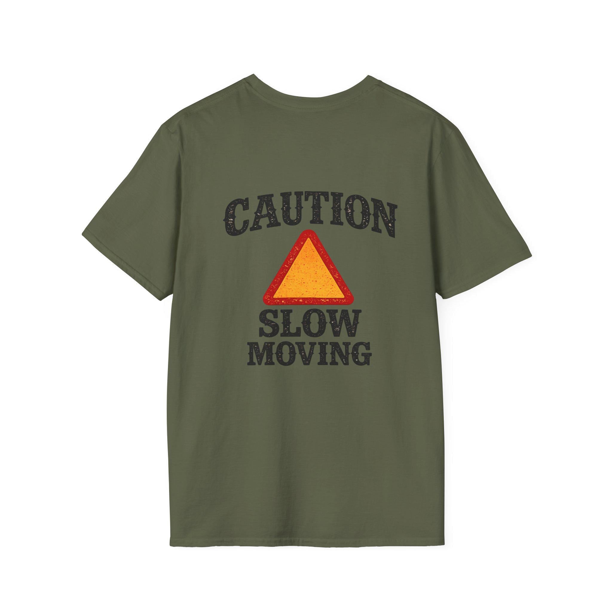 Caution Slow Moving T-Shirt | Warning Triangle Graphic Tee