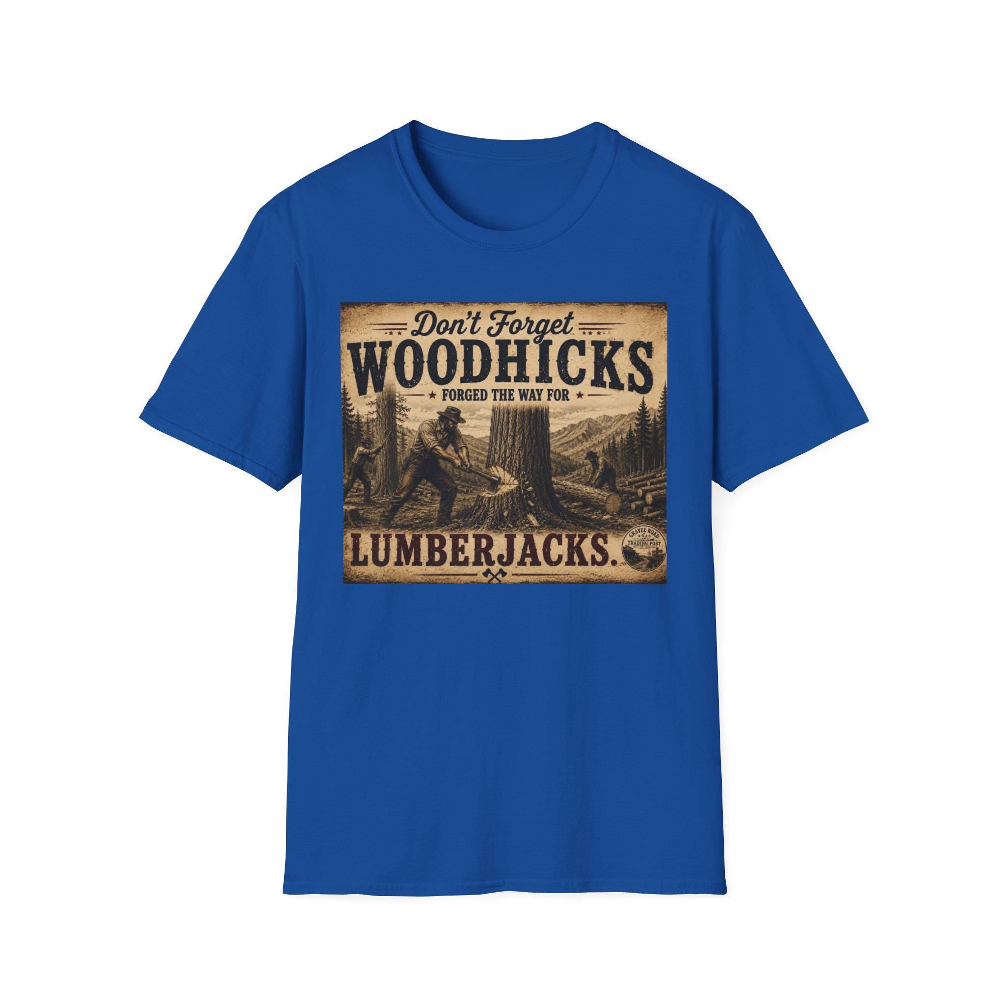 Woodhicks, Lumberjack T-Shirt | Vintage Logging Design