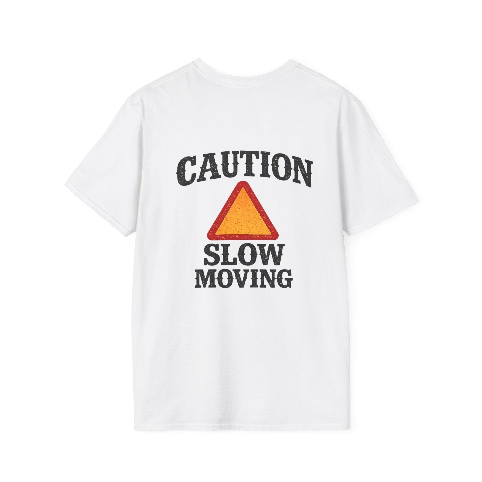Caution Slow Moving T-Shirt | Warning Triangle Graphic Tee